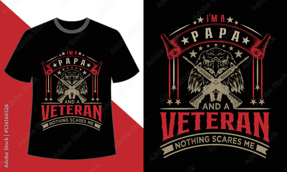 Fototapeta premium Happy Veterans Day T shirt Design