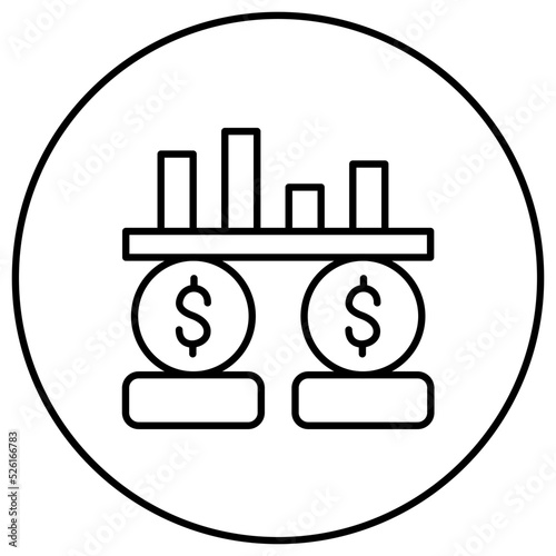 Accruals Line Icon