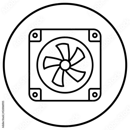 Air Cooler Line Icon