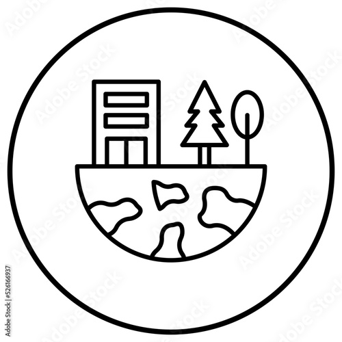 Biosphere Line Icon