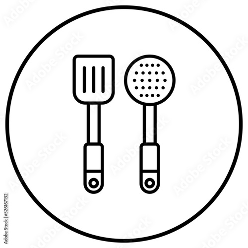 Spatula Line Icon
