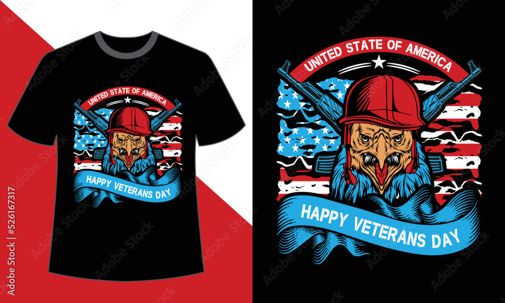 Obraz premium Happy Veterans Day T shirt Design