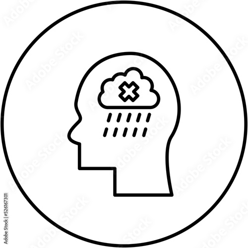 Apathy Line Icon