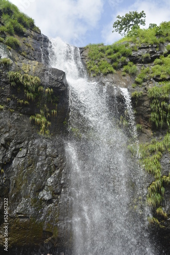 waterfall in the mountains