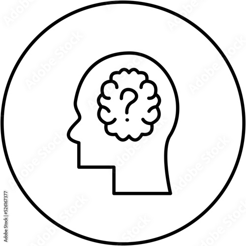 Mental Disorder Line Icon