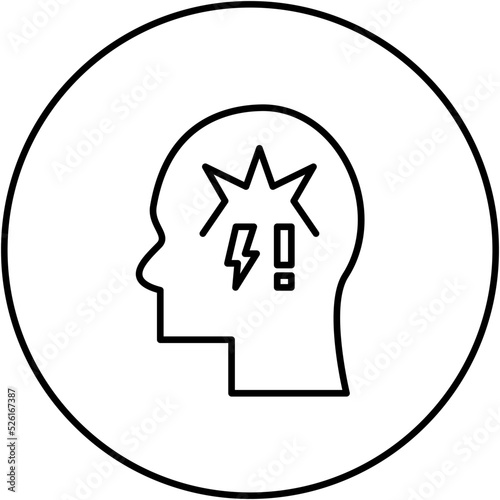 Panic Atack Line Icon