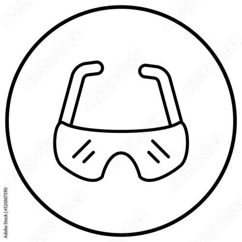 Eye Protector Line Icon