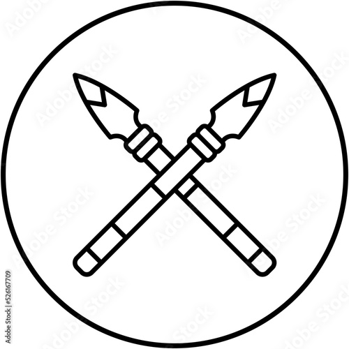Spear Line Icon