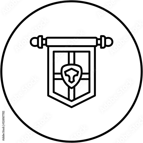 History Banner Line Icon