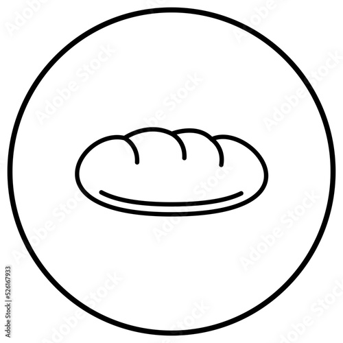 Baguette Line Icon