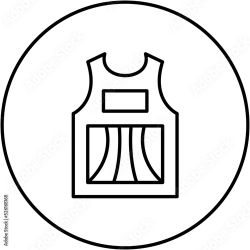 Sleeveless Shirt Line Icon