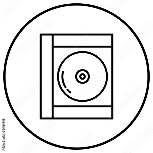 Compact Disk Line Icon
