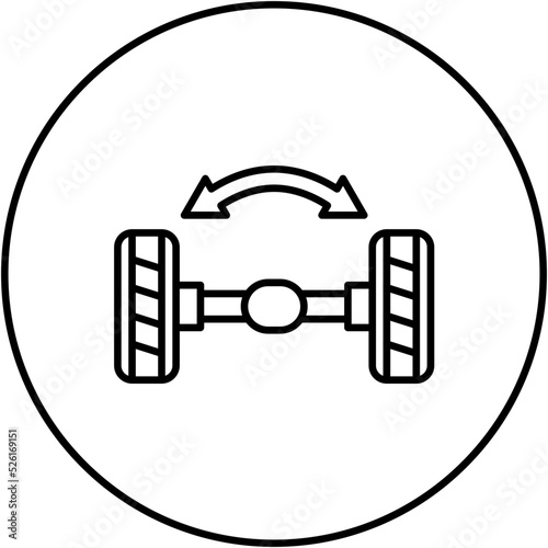 Wheel Alignment Line Icon