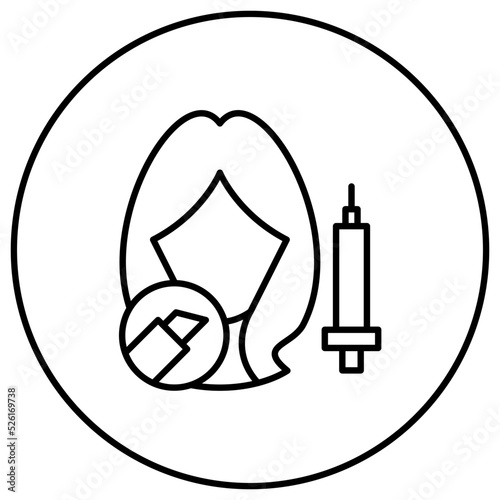 Cosmetic Surgery Line Icon