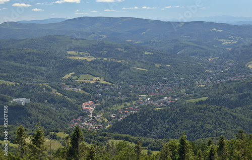 Fototapeta Naklejka Na Ścianę i Meble -  the mountain town of 