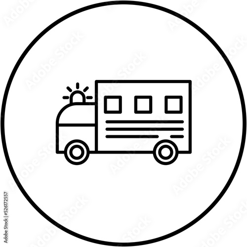 Police Van Line Icon