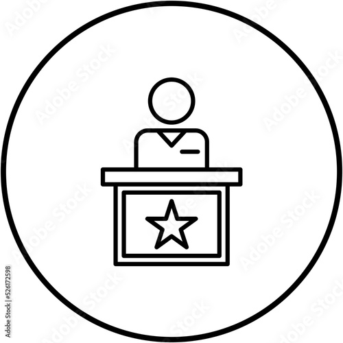 Witness Line Icon