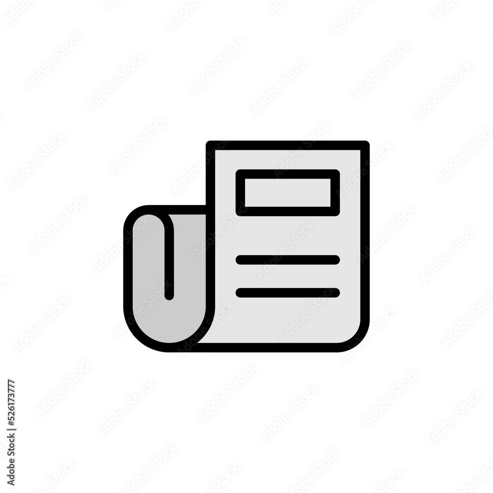 newspaper icon. Can be used for web, logo, mobile app, UI, UX on white background newspaper icon. Can be used for web, logo, mobile app, UI, UX on white background