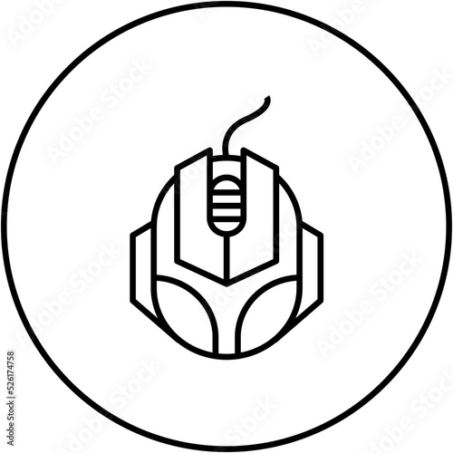 Gaming Mouse Line Icon