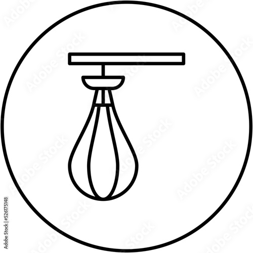 Punching Ball Line Icon