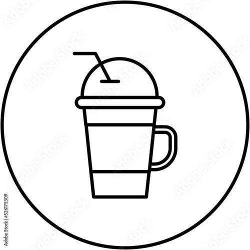 Frappuccino Line Icon