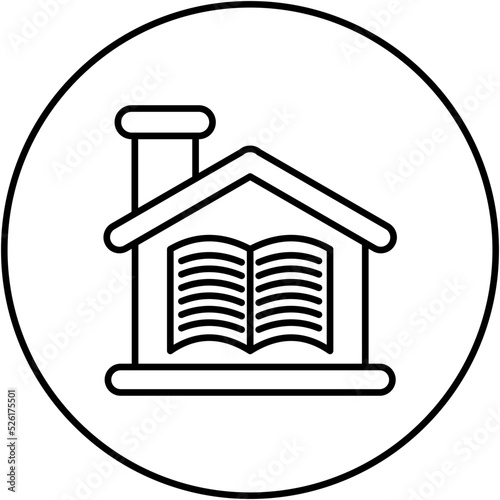 Homeschooling Line Icon