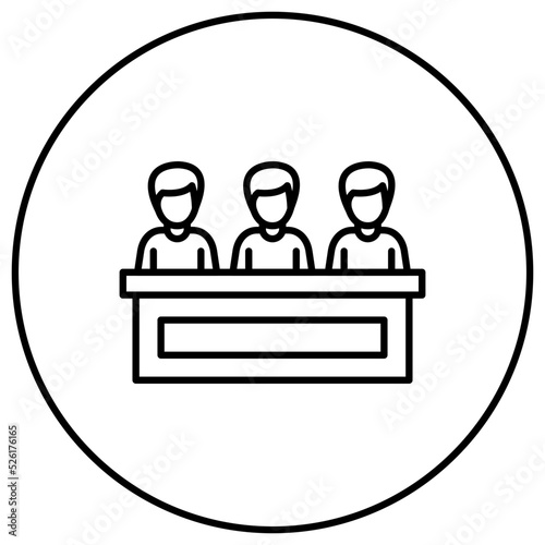 Jury Line Icon