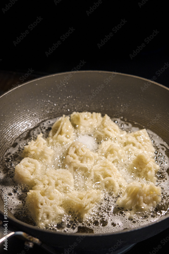 Frying Pempek Keriting Frying Pempek Keriting