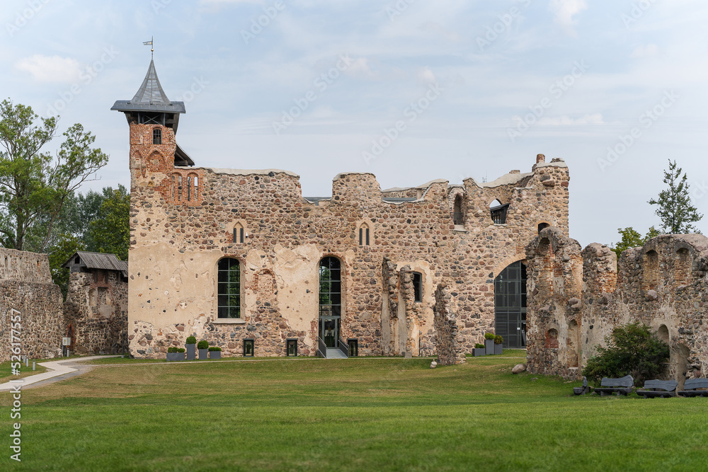 Ruins of an Ancient Medieval Castle Dobele Latvia