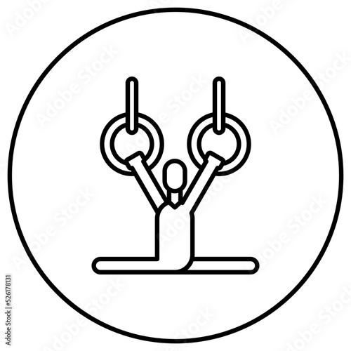 Gymnastics Line Icon