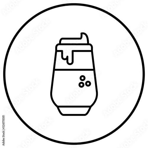 Dalgona Line Icon