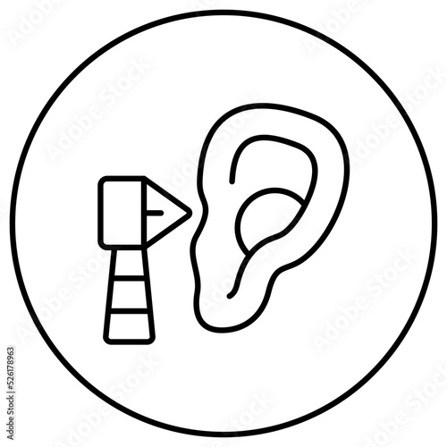 Otoscopy Line Icon