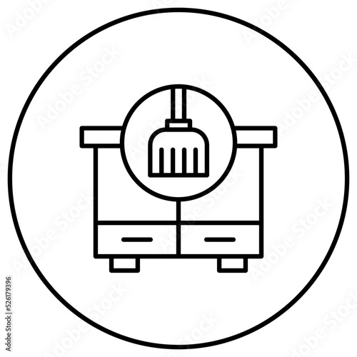 Dusting Line Icon