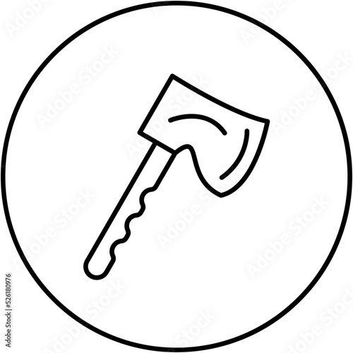 Hatchet Line Icon