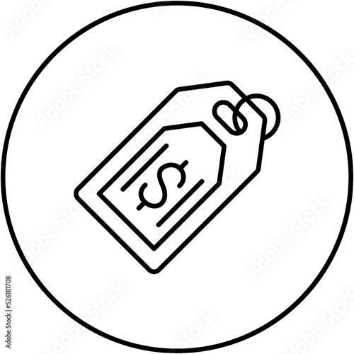 Price Tag Line Icon
