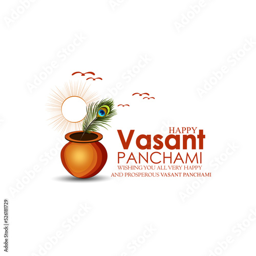 Happy Vasant Panchami Background.vector
