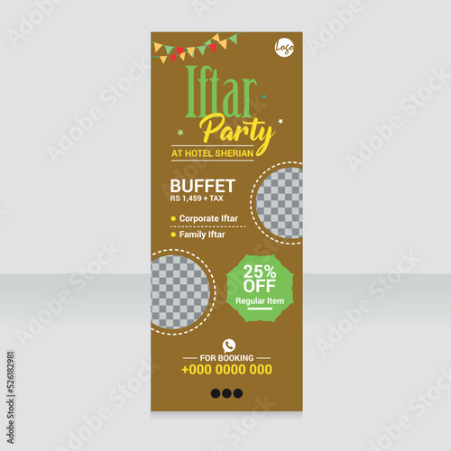 Iftar Party banner design