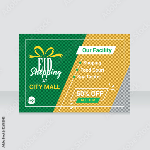 Eid Shopping Offer Banner Template