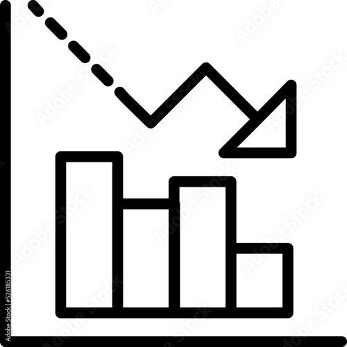 Loss Chart Vector Icon