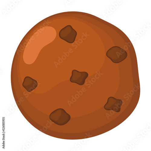 Chocolte chip cookie icon. photo