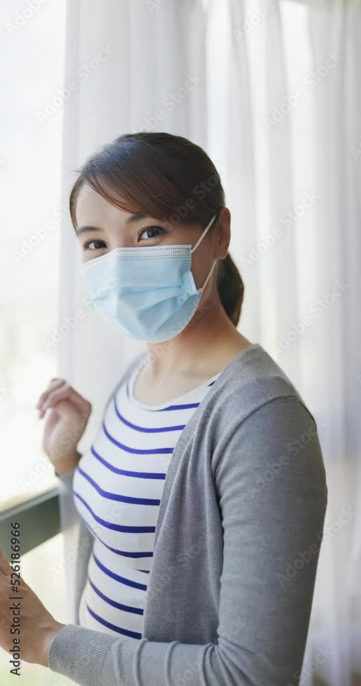 asian woman is self quarantine asian woman is self quarantine