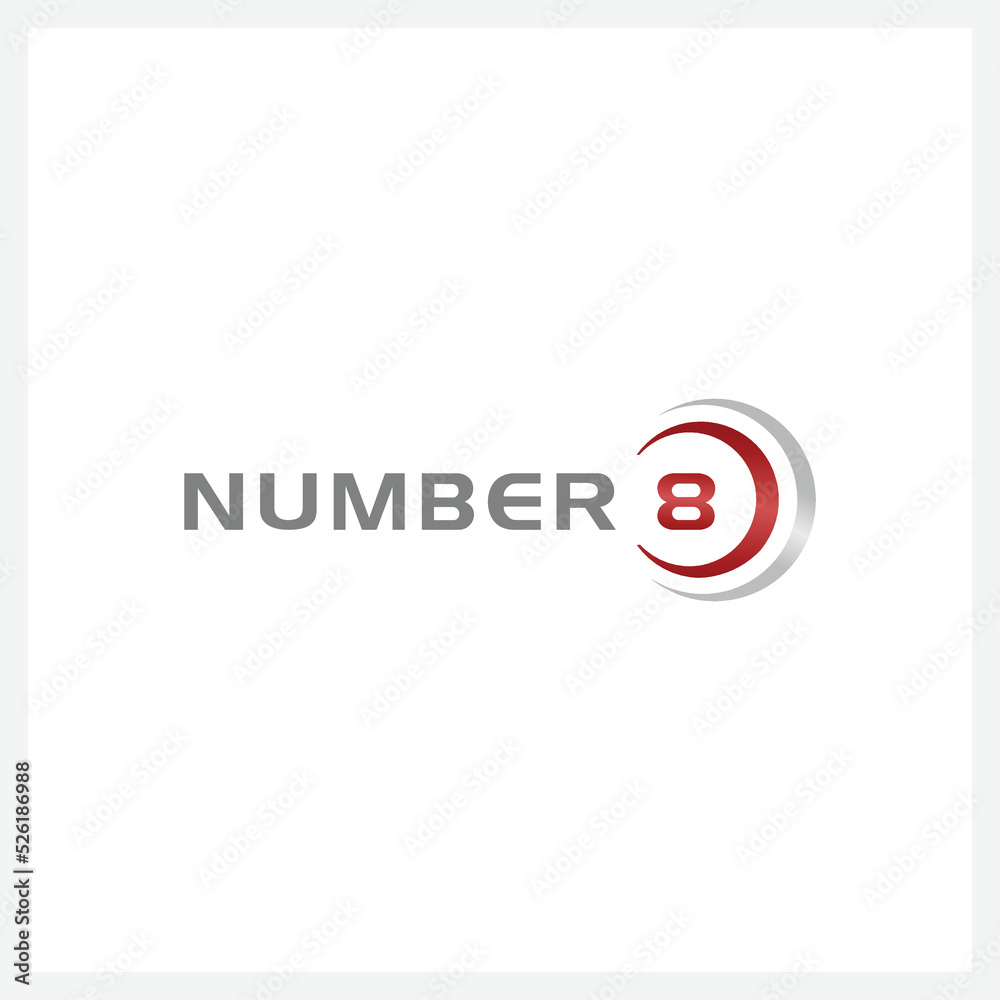 Number 8 vector font alphabet, modern dynamic flat design with brilliant colorful gradient smooth color for your unique elements design business Number 8 vector font alphabet, modern dynamic flat design with brilliant colorful gradient smooth color for your unique elements design business