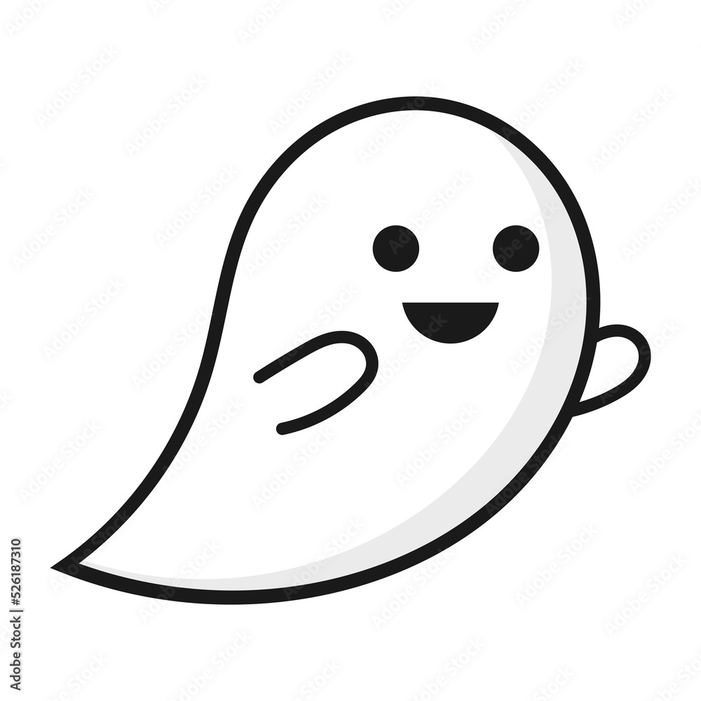 Halloween ghost icon cartoon. Halloween ghost icon cartoon.