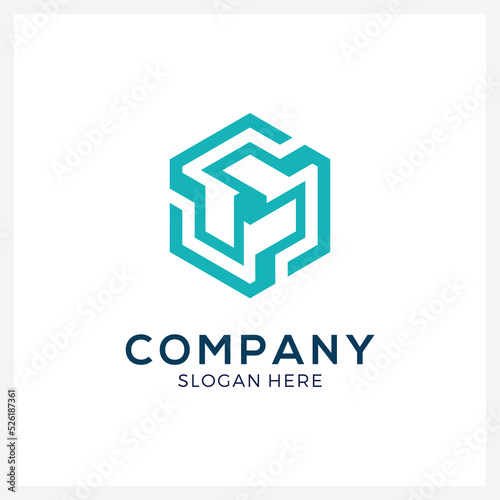 Free Download Modern Hexagon Logo Design Template - GFXLoad