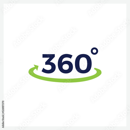 360 degree modern minimalist logo