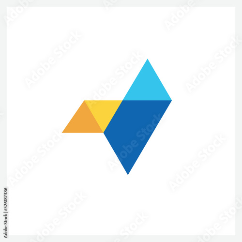 Letter V Pay Logo Design Vector