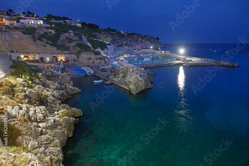 Salento, Apulia, Italy, Castro Marina by night photo