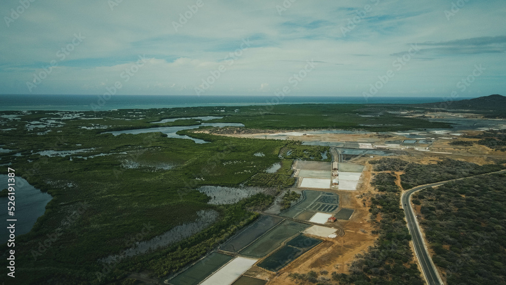 Fototapeta premium industria de la sal