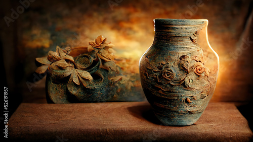 Tablou canvas Handcrafted Antique vases