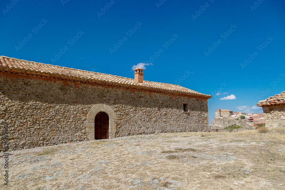 Arquitectura Exterior de la Ermita de San Roque en Moscardón ,  Teruel